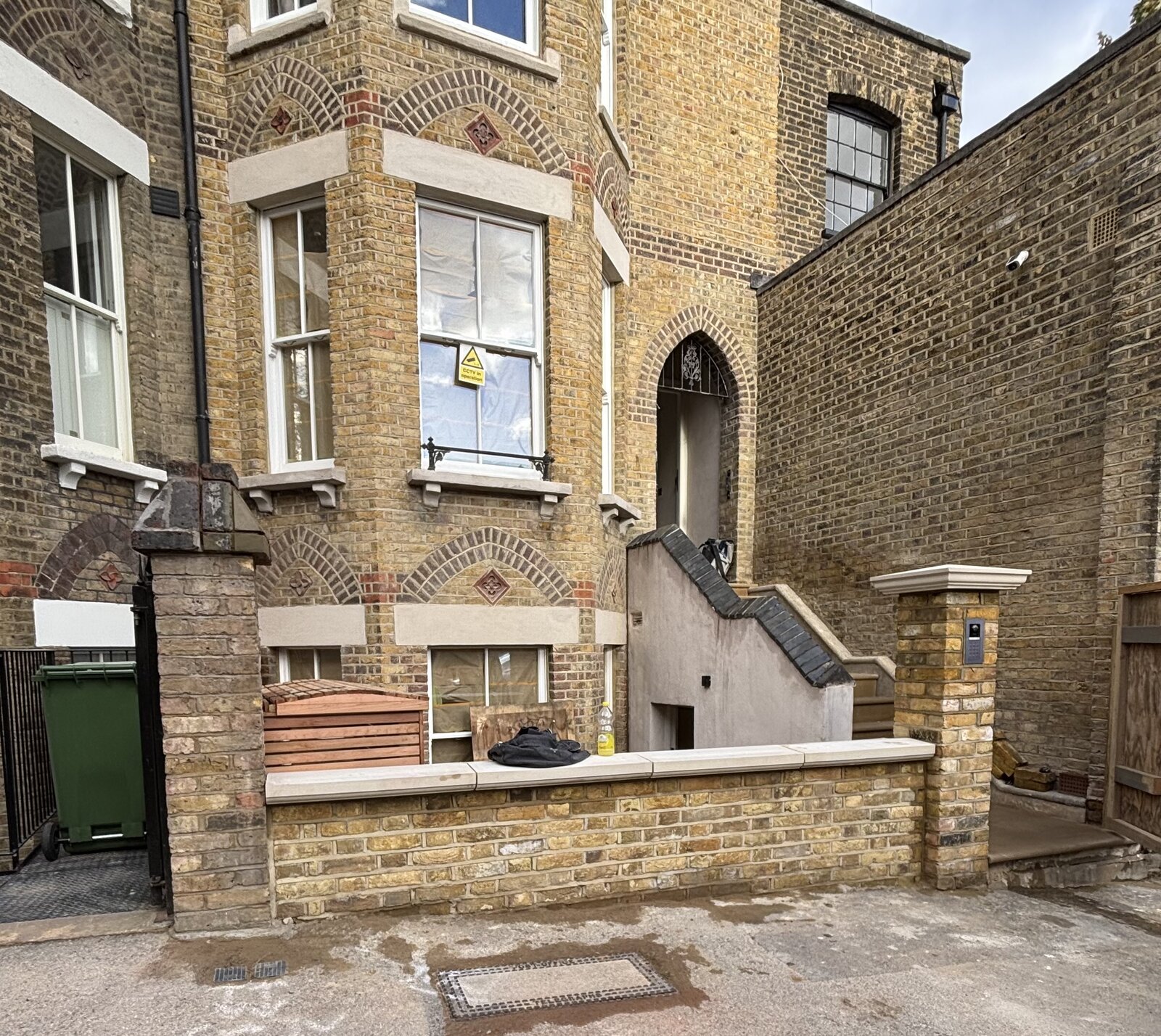 Repointed brickwork